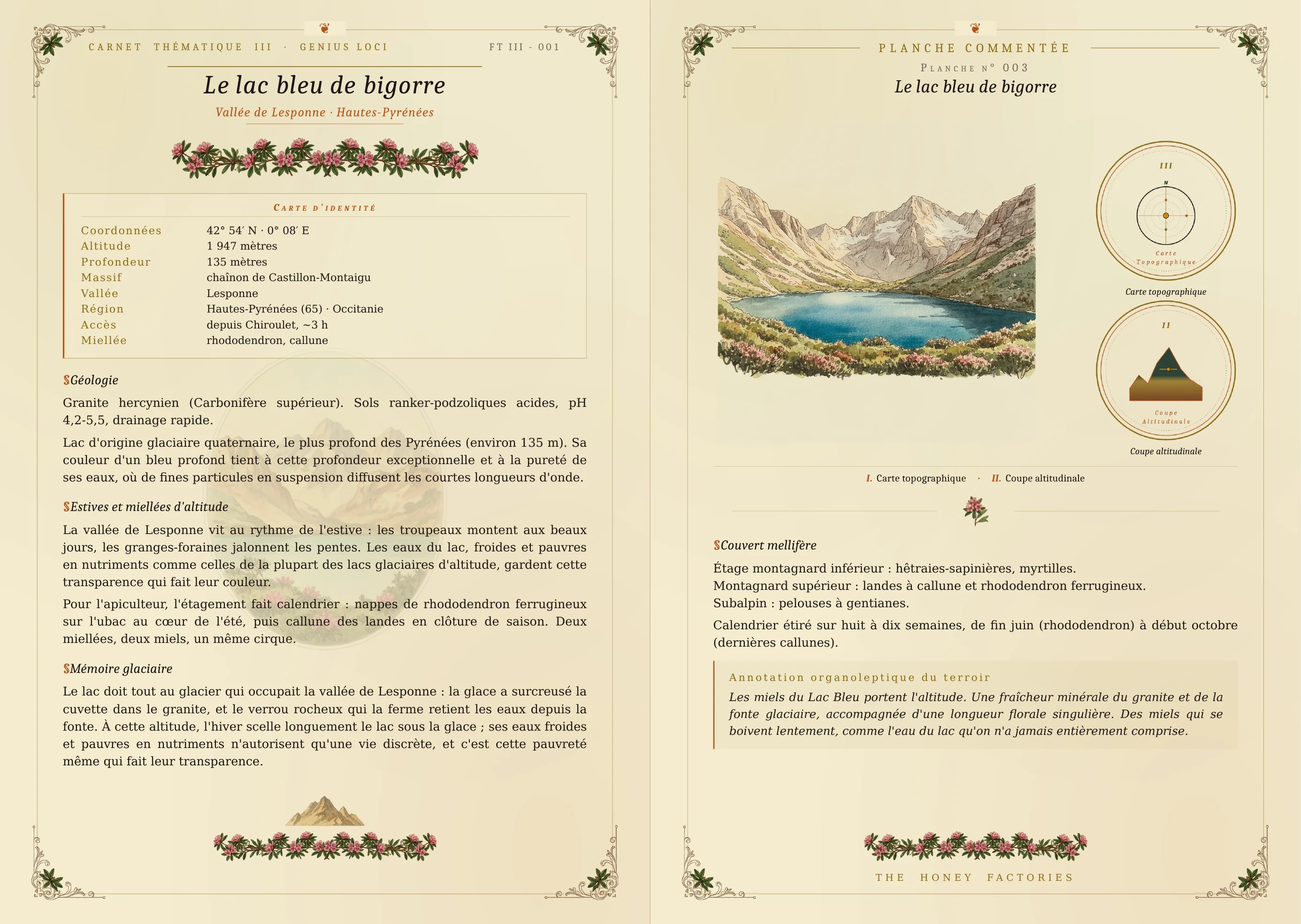 Planche (moitie gauche) Le Lac Bleu de Bigorre